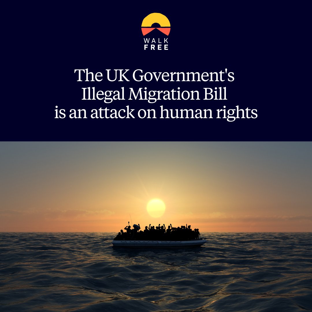 The UK Government’s Illegal Migration Bill will prevent modern slavery survivors from accessing support due to fears of being detained and deported. Walk Free is fiercely rejecting the Bill. Read more: linkedin.com/feed/update/ur… #moderenslavery #humanrights