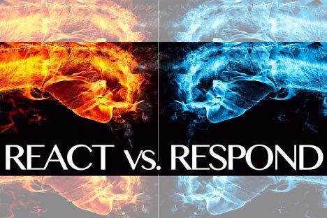 Jesus gave a divine response rather than a human reaction to some of the most emotional circumstances imagineable. 

Lord lessen our reactions and deepen our response as we practice being led by the Spirit today.