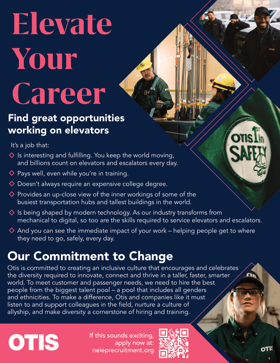 Join us Wednesday, July 26, at 5pm for an info session to learn more about the National Elevator Industry Educational Program (NEIEP) and how you can elevate your career by joining the elevator trade!

This info session will take place via Zoom. bit.ly/NEIEPinfo-WSUL
