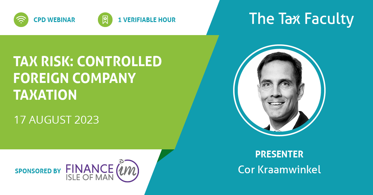 The Tax Faculty (@thetaxfaculty) on Twitter photo #taxwebinar I Join Cor Kraamwinkel this August as he aims to provide you with a practical overview of the South African CFC taxation regime.
Proudly sponsored by <a href="/FinanceIOM/">Finance Isle of Man</a>
📺 Watch here for more > ow.ly/PKpJ50PgU1b
🔗 Book your seat > ow.ly/hGJq50PgU1Z #taxwebinar I Join Cor Kraamwinkel this August as he aims to provide you with a practical overview of the South African CFC taxation regime.
Proudly sponsored by <a href="/FinanceIOM/">Finance Isle of Man</a>
📺 Watch here for more > ow.ly/PKpJ50PgU1b
🔗 Book your seat > ow.ly/hGJq50PgU1Z