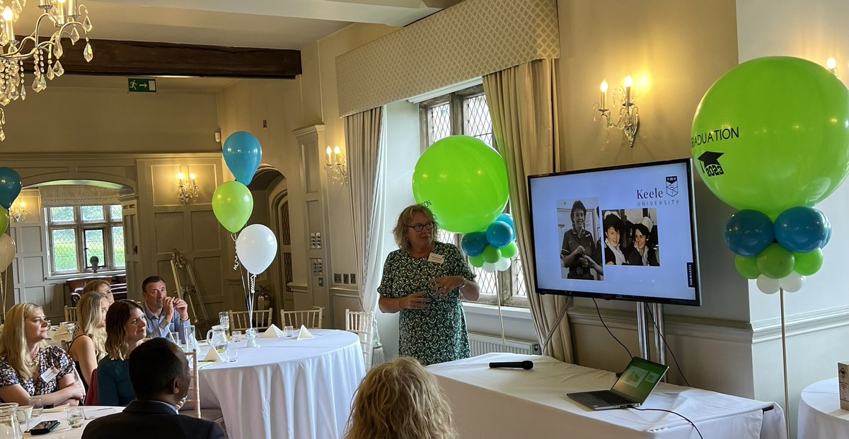 StaffsTH's tweet photo. The first guest speaker of the day…Professor Julie Green delivers a hugely inspiring talk for our graduating Fellows #STHTeam #graduation2023 #GPFellowship https://t.co/HkDigTihnV