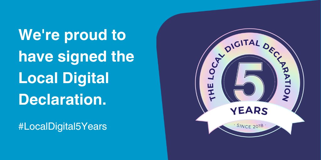 Socitm's tweet image. July 2023 marks 5 years of the @LDgovUK Local Digital Declaration!

The 12 #LocalGov digitalisation outcomes socitm.net/resource-hub/b… created with the @LGAcomms and @Solace_UK are a key part of its work and influence 👏

#LocalDigital5Years