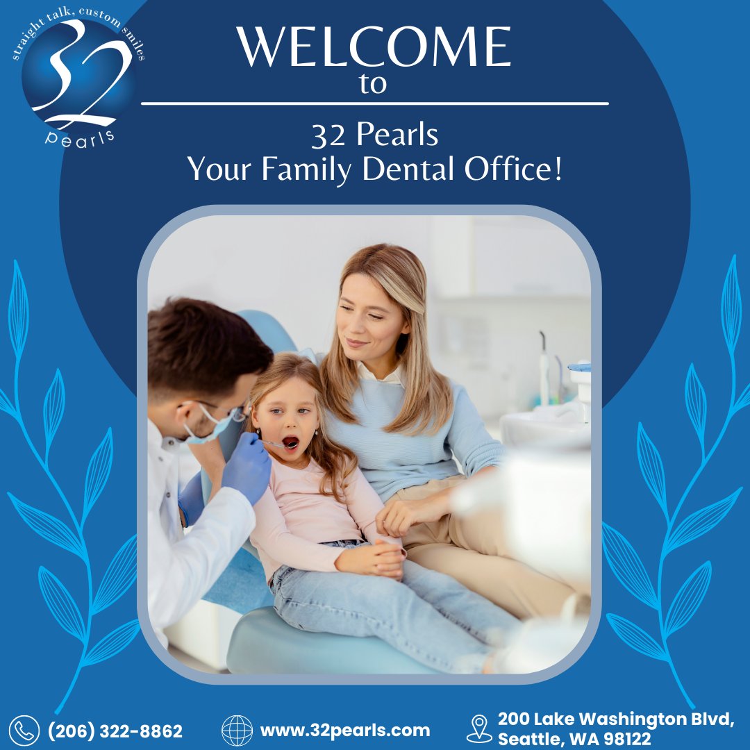 32PearlsSeattle's tweet photo. 🦷😁 Discover the 32 Pearls difference! 👨‍👩‍👧‍👦 Experience top-notch family dental care with our friendly professionals, personalized treatment plans, and state-of-the-art technology. Book your appointment today! 📅 https://t.co/CYmflov3rR  #32Pearls #SeattleDentist https://t.co/UhKHZQNCcT