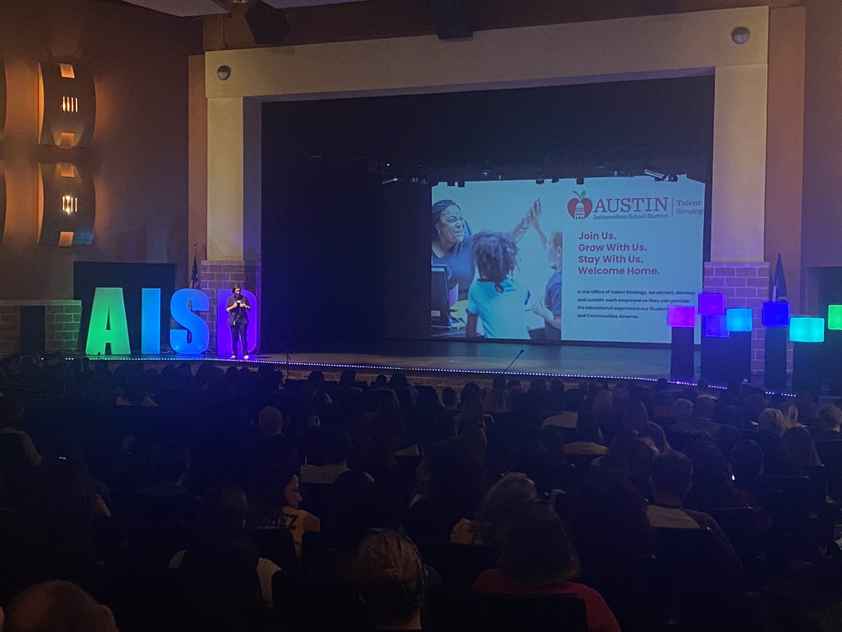 Austin ISD Office of Talent Strategy (@weareaisd) on Twitter photo Kicking off the <a href="/AustinISD/">Austin ISD</a> 2023 Leadership Institute in style.
Join Us. Grow with Us. Stay with Us. Welcome Home. #AISDLevelUP23 Kicking off the <a href="/AustinISD/">Austin ISD</a> 2023 Leadership Institute in style.
Join Us. Grow with Us. Stay with Us. Welcome Home. #AISDLevelUP23