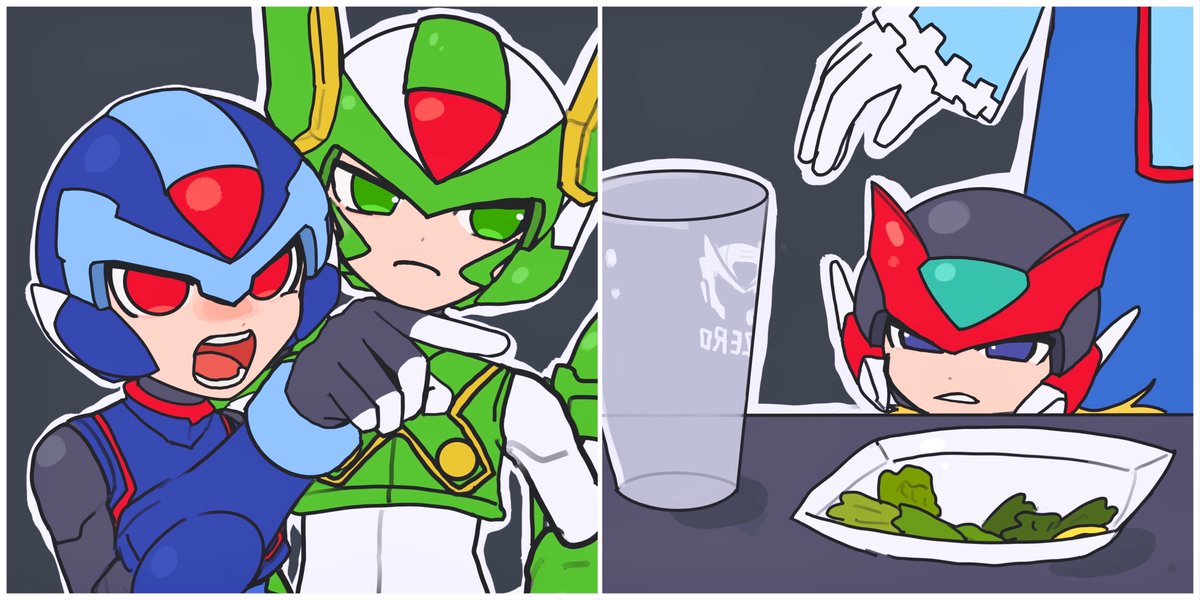 tanewiii's tweet photo. Copy X yelling at Zero
#megamanzero https://t.co/HywtBf2knw