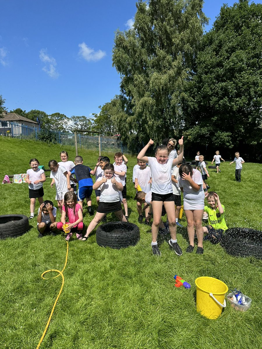 stjosephskly's tweet photo. A fun, wet PE for Apple Class this morning! 🍎 we were finally blessed with some sunshine! The children loved getting soaked and soaking their teachers! #AppleClass #funtimes https://t.co/aTlMBpTCsw