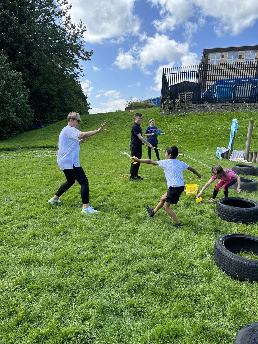 stjosephskly's tweet photo. A fun, wet PE for Apple Class this morning! 🍎 we were finally blessed with some sunshine! The children loved getting soaked and soaking their teachers! #AppleClass #funtimes https://t.co/aTlMBpTCsw