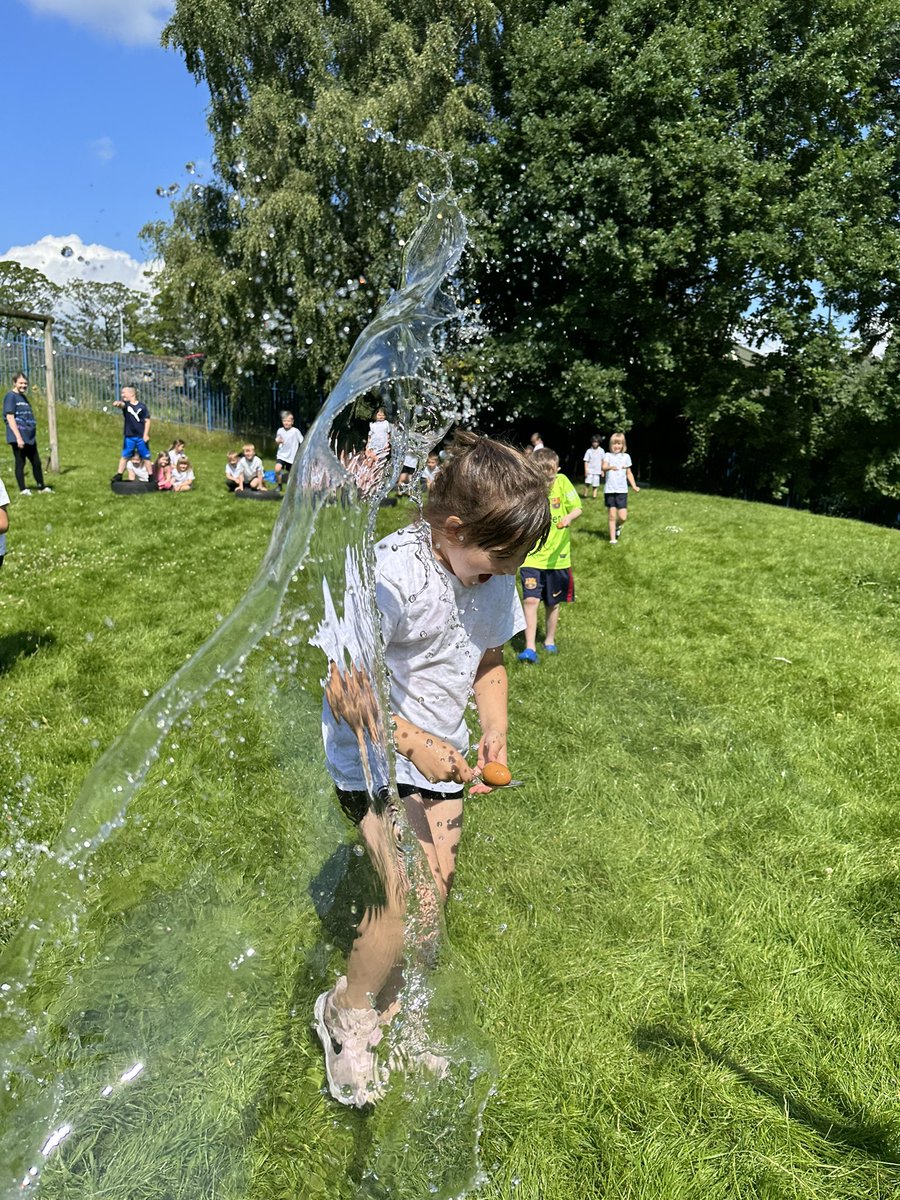 stjosephskly's tweet photo. A fun, wet PE for Apple Class this morning! 🍎 we were finally blessed with some sunshine! The children loved getting soaked and soaking their teachers! #AppleClass #funtimes https://t.co/aTlMBpTCsw