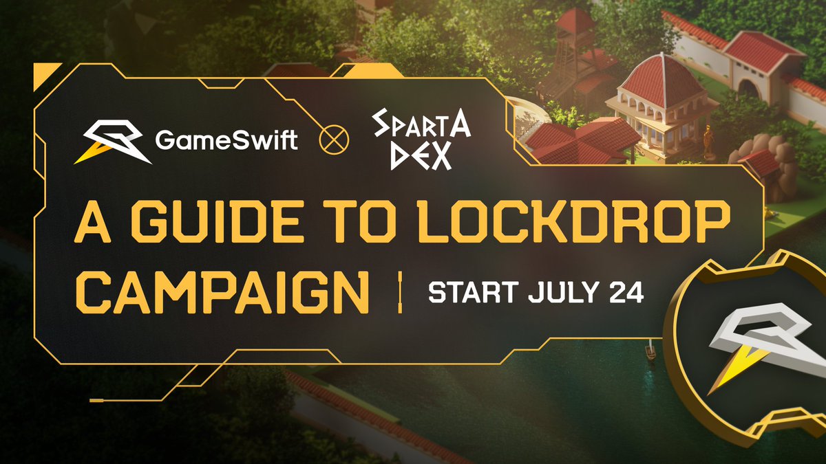 GameSwift_io's tweet photo. Everyone's waiting for the $GSWIFT listing... But what comes next? 👀

How to secure your FULL airdrop FASTER? 🪂
And what should you do with claimed $GSWIFT?

The answer is... LOCKDROP 🔒

📆 Start: 24/07

Let's dive in!👇 https://t.co/LDTEqkI284