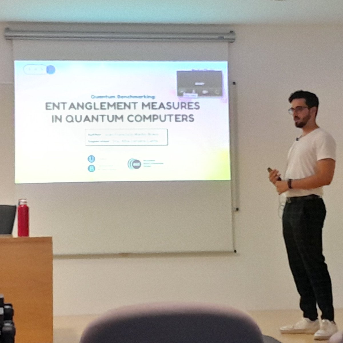 QUANTIC group (@quantic_bsc) on Twitter photo For the last few months, Joan Triadú and Juan Francisco Martín have worked with our group through the Master in Quantum Science & Technology in Barcelona.
Yesterday they defended their theses at <a href="/uniBarcelona/">Universitat de Barcelona</a>. Congratulations!
🏖️Enjoy the summer after your hard work!🎊 For the last few months, Joan Triadú and Juan Francisco Martín have worked with our group through the Master in Quantum Science & Technology in Barcelona.
Yesterday they defended their theses at <a href="/uniBarcelona/">Universitat de Barcelona</a>. Congratulations!
🏖️Enjoy the summer after your hard work!🎊