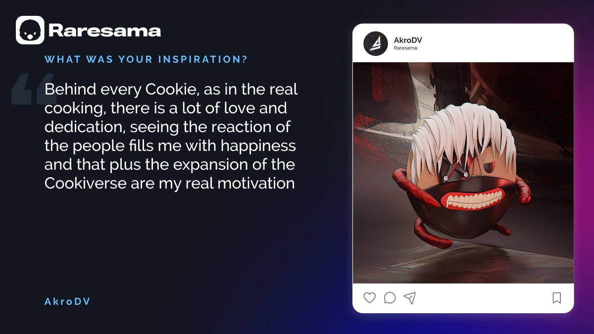 Raresama Weekly Spotlight💡

This week we are featuring <a href="/Akro_DV/">•Akro the baker• 🍪</a> !

Here is their favourite piece, along with the inspiration behind this collection . 

Check it out on Raresama⬇️
raresama.com/collections/21…