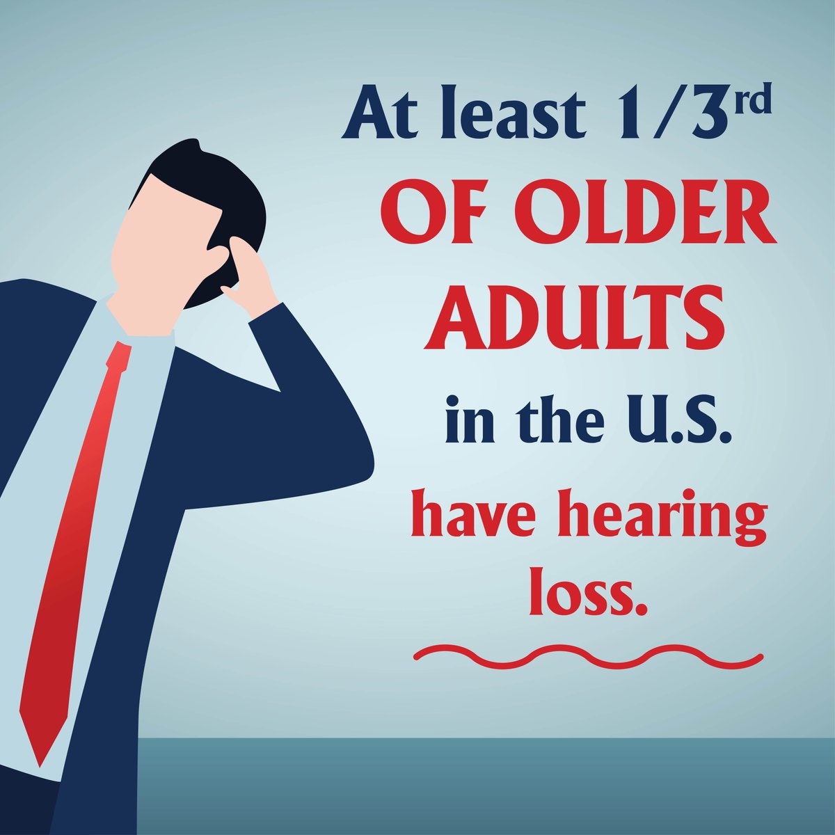 HearingSysTX's tweet photo. The chance of getting hearing loss only increases with age. At least one-third of adults in the U.S. have some form of hearing loss that requires treatment from a hearing expert. https://t.co/iuiMCdOS0L