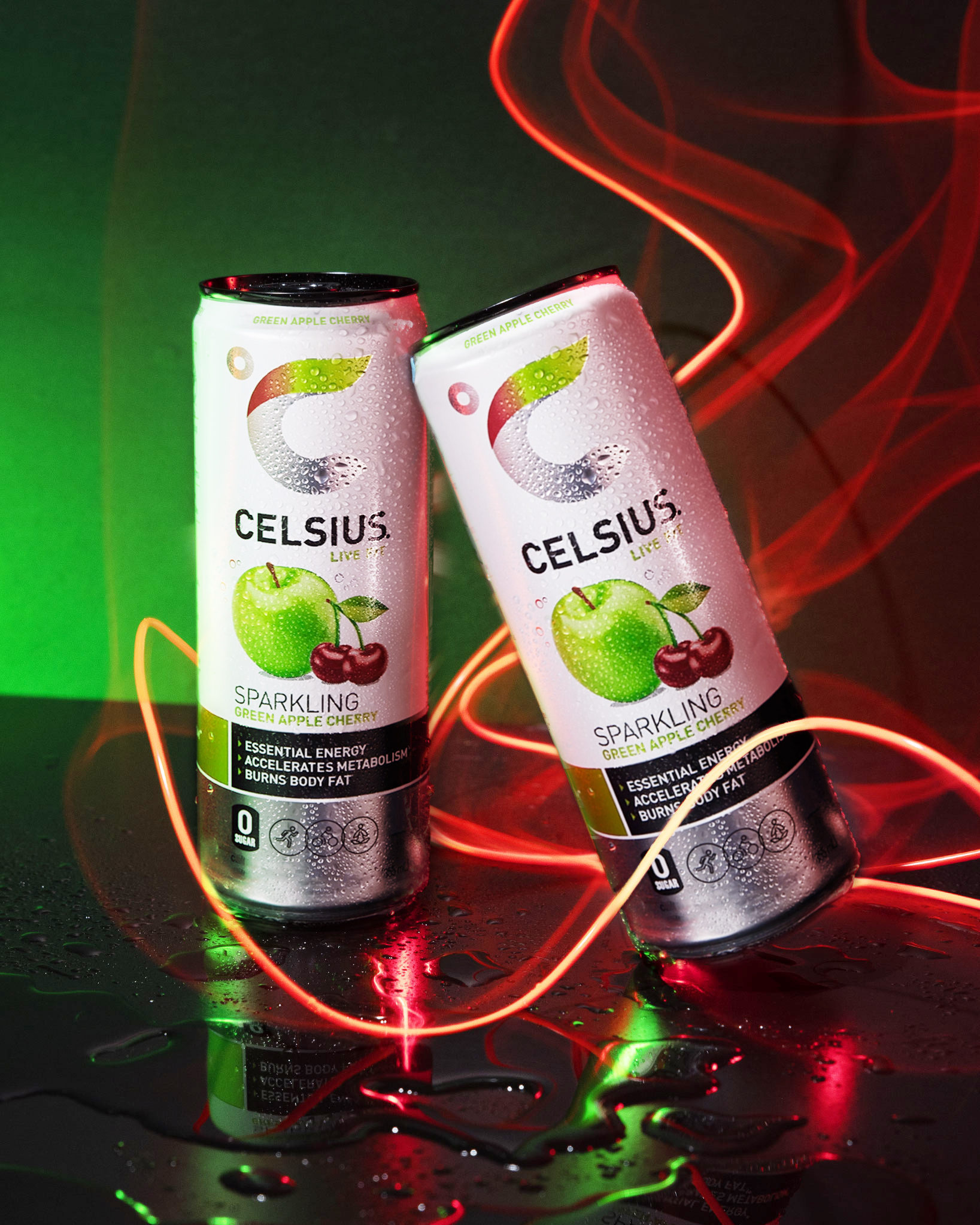 CELSIUS Energy Drink on Twitter "Vibes are electric ⚡ Drop a 🍒 if you're as obsessed with Green