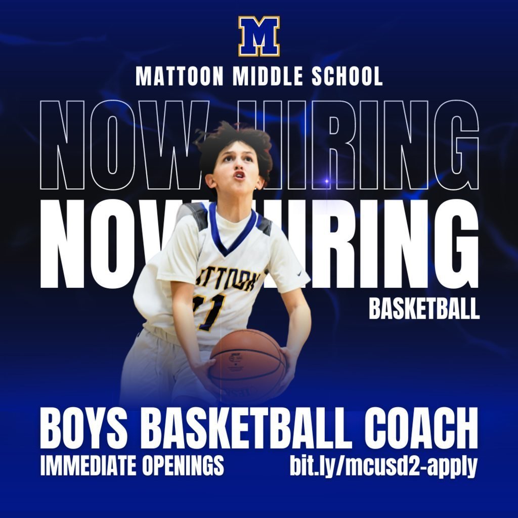MattoonCUSD2's tweet photo. 📣NOW HIRING Middle School Coaches! 📣

👟 Boys &amp; Girls Track
🏀 Boys Basketball
🏐 Volleyball

Apply here👇
https://t.co/Uqg2TjUstn https://t.co/JmPukvNz2S