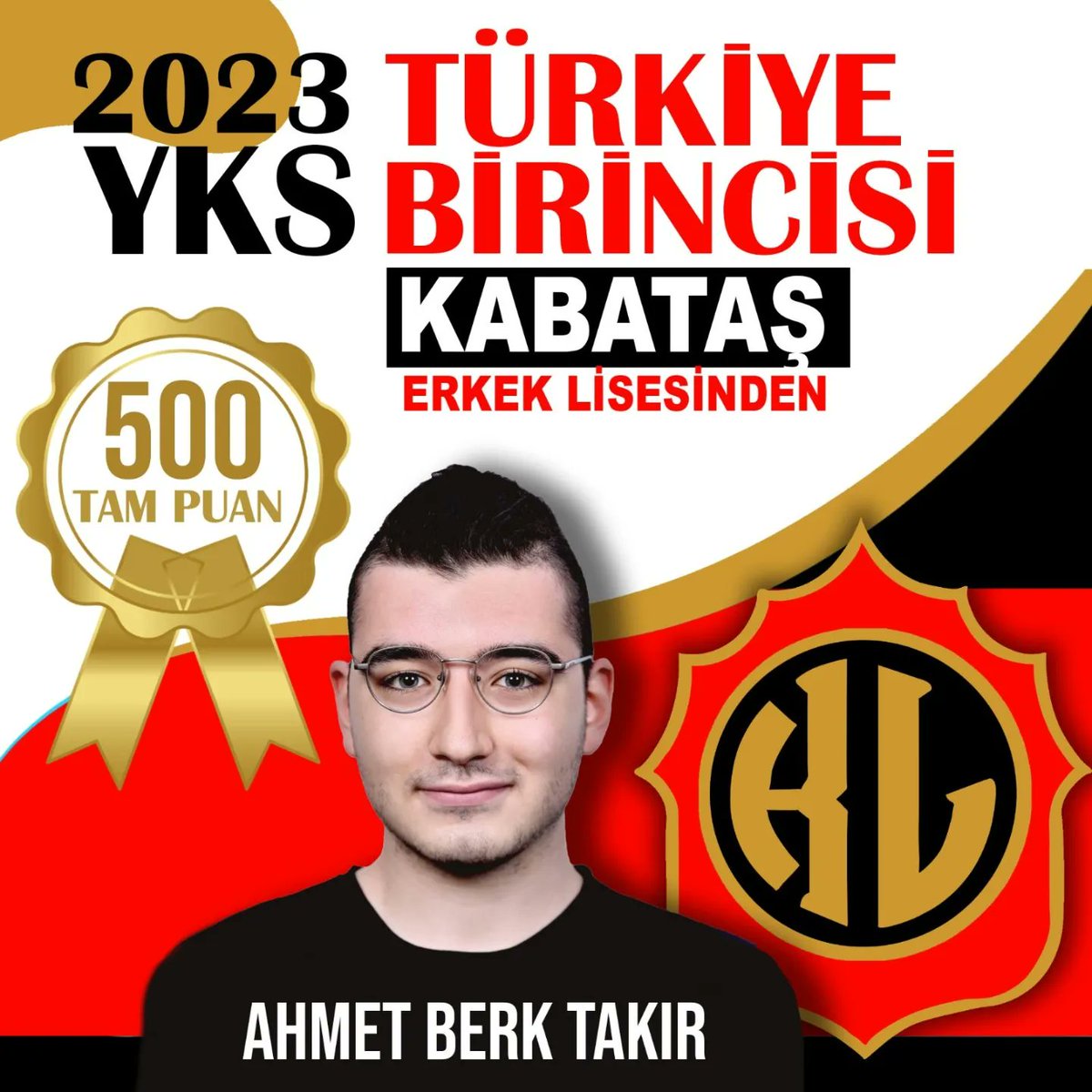 kel_official__'s tweet photo. Üniversite sınav sonuçlarına göre YKS Sözel türünde Türkiye birincisi; Eşit Ağırlık türünde de Türkiye üçüncüsü olan öğrencimiz Ahmet Berk Takır'ı tebrik eder; tüm öğrencilerimize üniversite hayatlarında başarılar dileriz.
❤️🖤 https://t.co/N4kJe5ga72