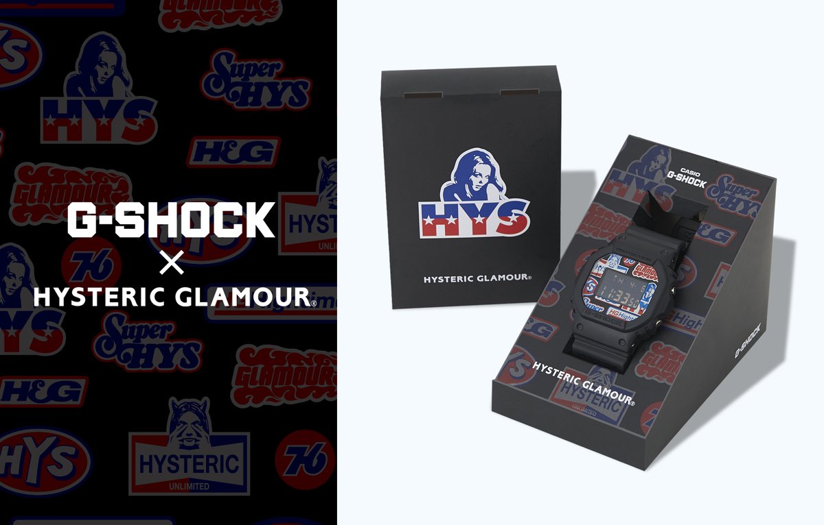 7/22 発売！ ・オンライン 7/22 11:00~ G-SHOCK × HYSTERIC GLAMOUR
