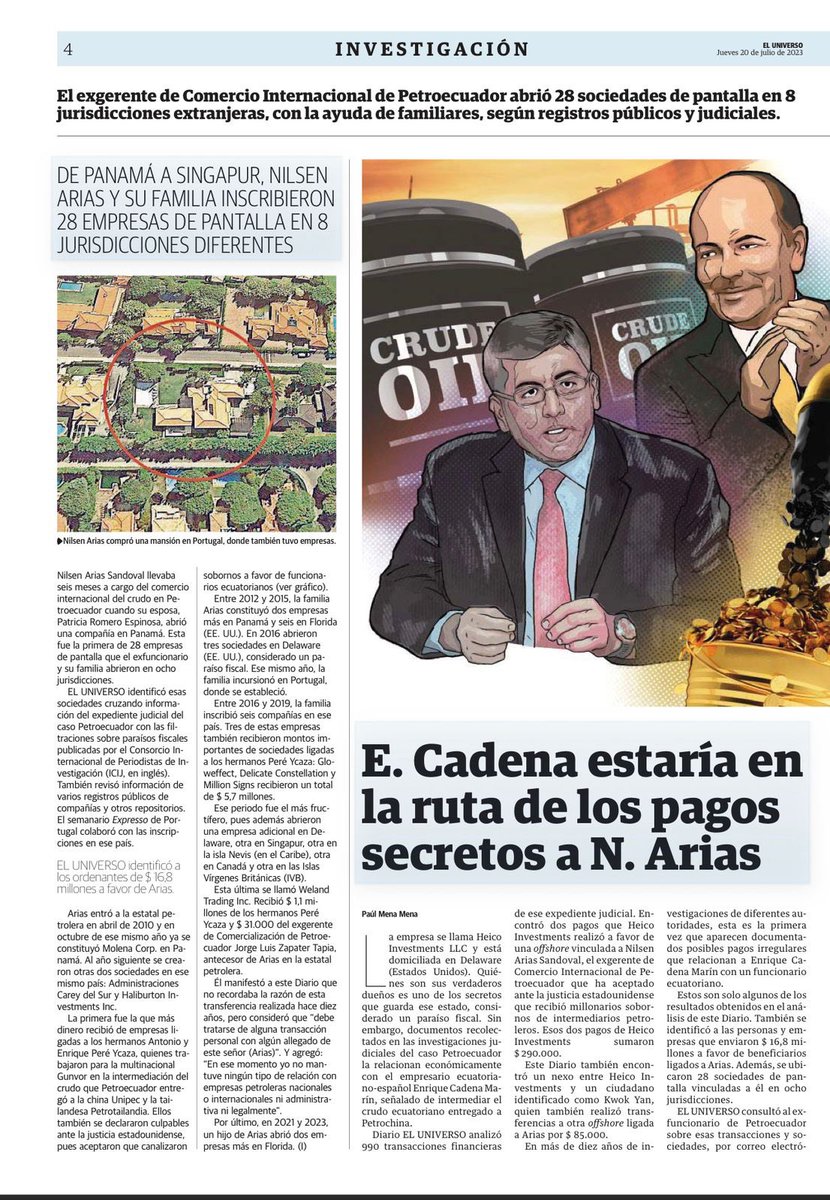 VillaFernando_'s tweet photo. URGENTE| Denuncié hace más de 10 años, la corrupción en la preventa de petróleo a China, incluso por escrito a @MashiRafael y lo taparon todo. Hoy, la justicia EEUU y la @FiscaliaEcuador ma dan da la razón. El correísmo es la más grande organización criminal del país, perjudicó al país en más de $5000 millones, $4 por barril. No se puede creer en delincuentes. Ahora, voy a la Presidencia a terminar con esta mafia intermediaria y recuperar el petróleo para los ecuatorianos.👇