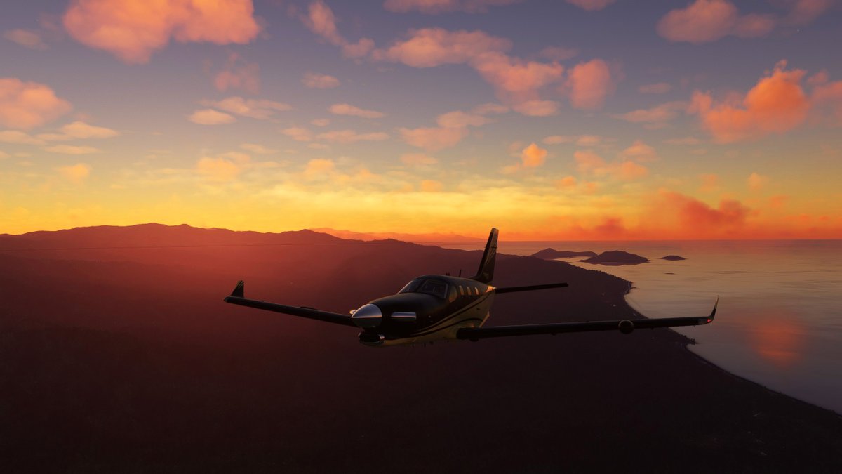 ZillNiazi's tweet photo. #Twilight #flight from #Kieta #Aropa #Airport, #Bougainville Island to #Nusataupe #Island, #Indonesia, over the #SolomonSea
#Daher
#TBM930
#runway
#airport
#aviation
#art
#aerial
#light
#island
#crescent
#aerialphotography
#aircraft
#thephotomode
#vgpunite
#MSFS
@msfsofficial https://t.co/2x6X0LoueN