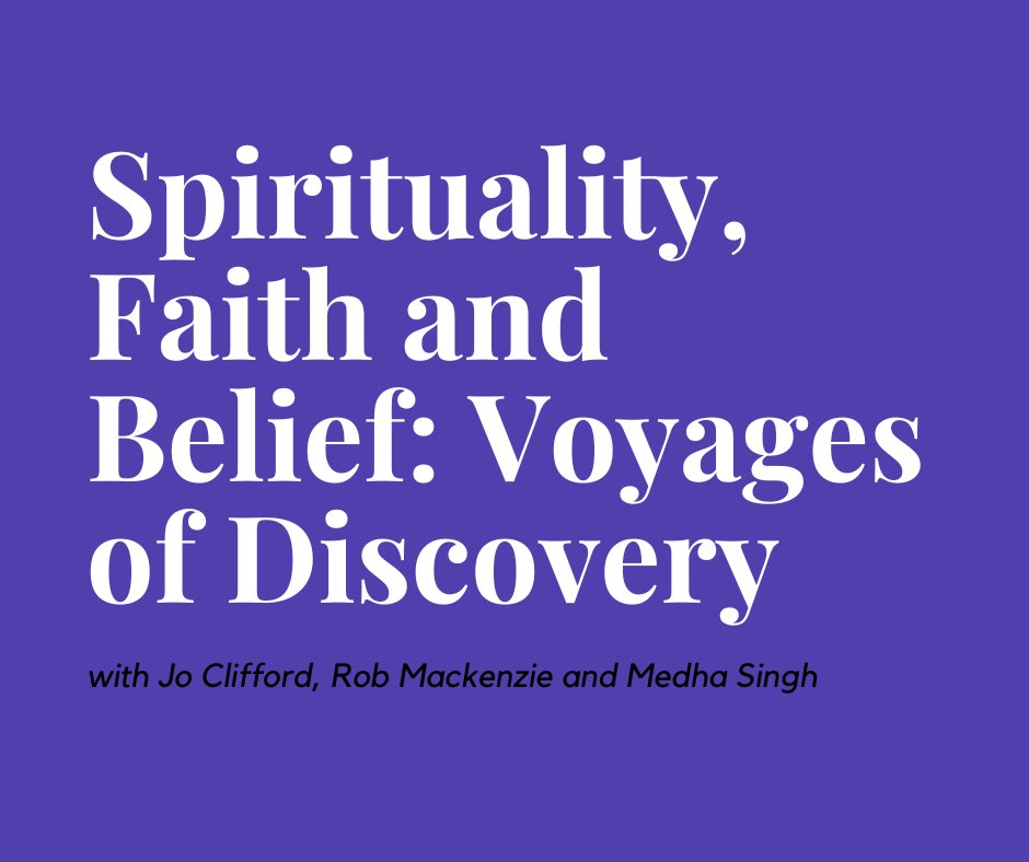 TUES 15 AUG 2023 👉🏽 ow.ly/5y5750PeZ0j We are thrilled to announce 1 of our #edfringe events as part of the @SacredArtsFest 2023 📌Spirituality, Faith and Belief: Voyages of Discovery @edfringe @uoedivinity @ByLeavesWeLive @JoCliffordPlays @RobAMackenzie1 @medhawrites