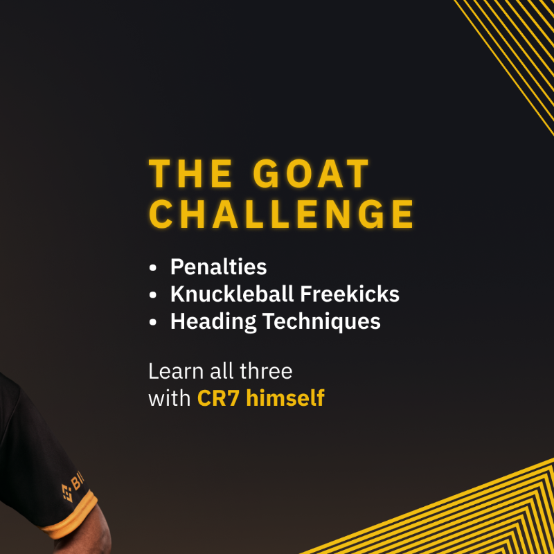 binance's tweet photo. A training session like no other.

Holders of the rarest ForeverCR7: The GOAT NFTs will be able to train with @Cristiano Ronaldo in-person.

Here's a first look at what they'll get up to 👉