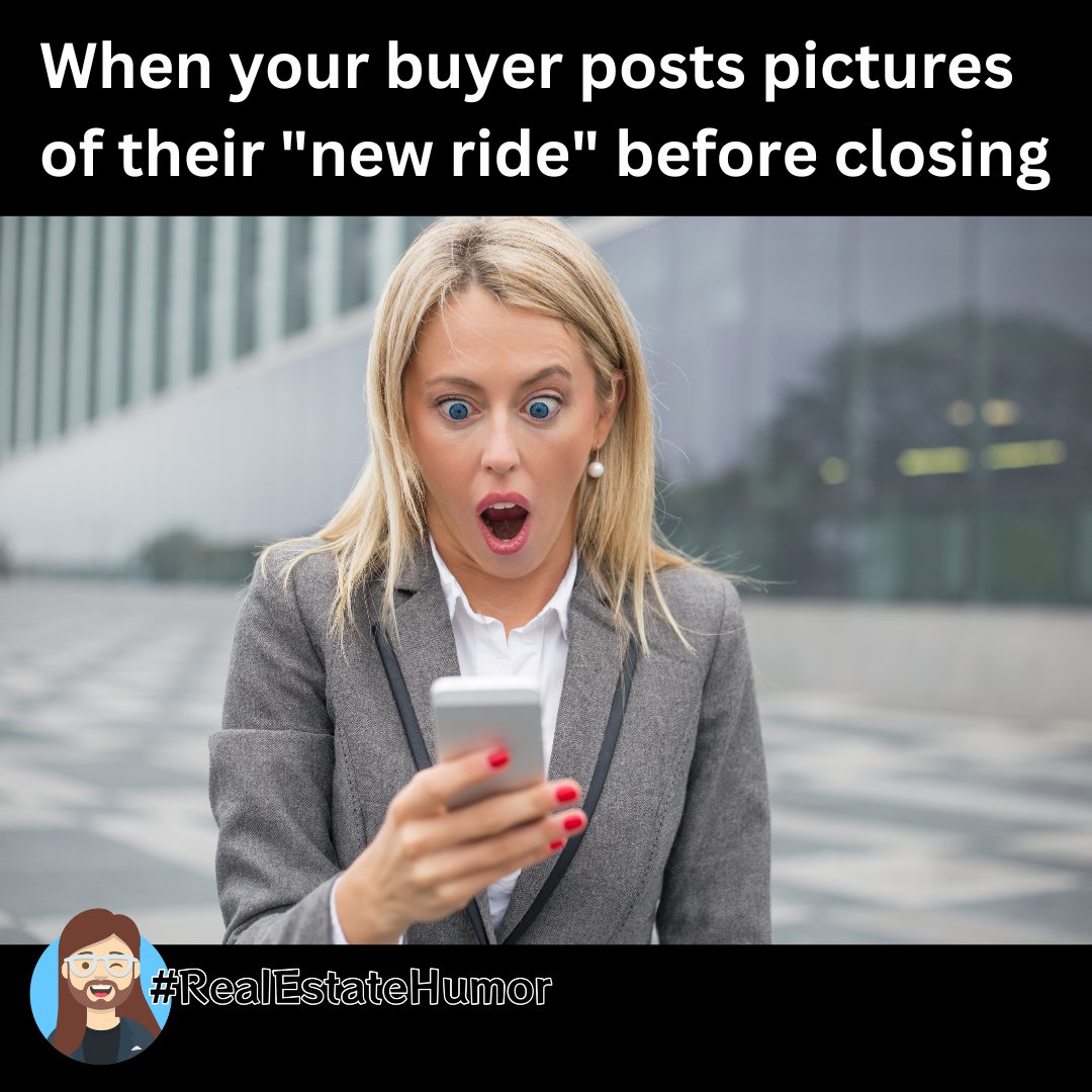 JamesWNormanJr's tweet photo. As your real estate pit crew, I'm here to remind you that shifting gears too soon might leave you stranded. Let's lock down that perfect house with a perfect garage first &amp; then discuss shiny new wheels. #RealEstateHumor @jameswnormanjr (904) 664-4995 https://t.co/QLwGO0oUqJ