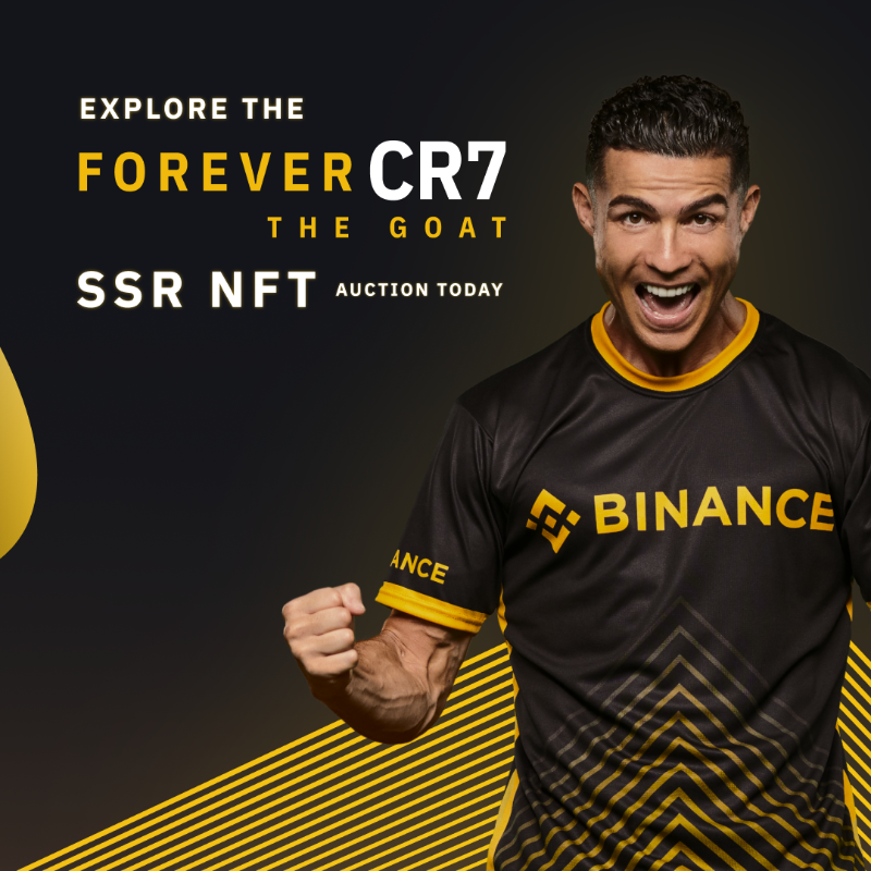 binance's tweet photo. A training session like no other.

Holders of the rarest ForeverCR7: The GOAT NFTs will be able to train with @Cristiano Ronaldo in-person.

Here's a first look at what they'll get up to 👉