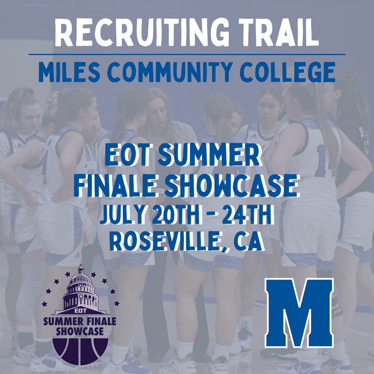 Hitting the recruiting trail for the last viewing period in July!! 

#RecruitingSzn @MilesCC_WBB