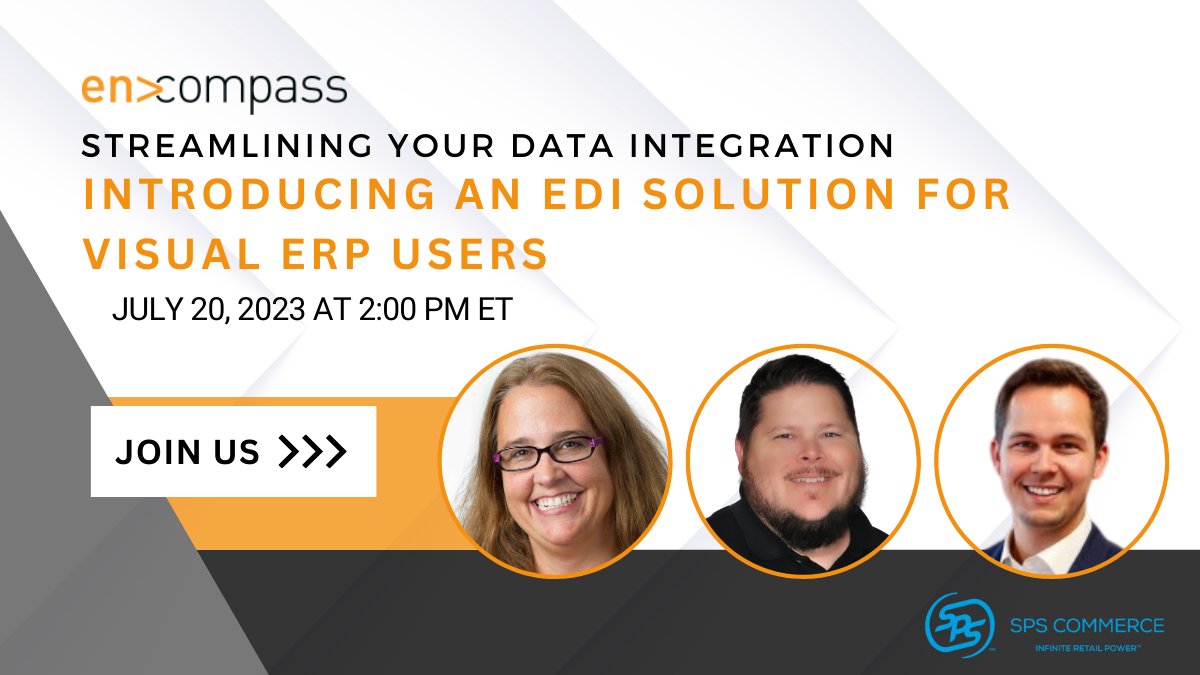 ESI_ERP's tweet image. ✨ Discover the benefits of EDI for Visual ERP: streamlined data exchange, standardized communication, real-time visibility. Register now! #EDI #VisualERP #DataIntegration

Register: bit.ly/3JaSkHu