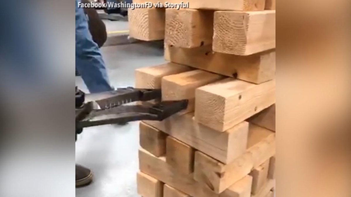 #Onlyfluidpowercan help firefighters play Jenga in their free time. 6abc.com/society/firefi…