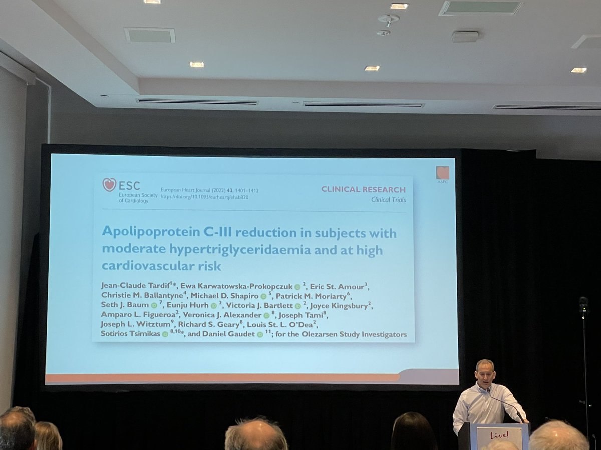 ASPC Experts Course <a href="/DrMichaelShapir/">Michael D. Shapiro</a> updating on the rapidly changing field of hypertriglyceridemia. Spotlight on this statement, but much has evolved since then jacc.org/doi/10.1016/j.… #ASPC2023 <a href="/DrMarthaGulati/">Dr. Martha Gulati ♥️🫀❤️‍🩹🇨🇦</a>