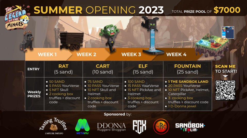 Exciting news awaits! Join our $7000 NFT Contest and stand a chance to win a <a href="/TheSandboxGame/">The Sandbox</a>  Land by completing quests on Zelay from July 27th to August 27th. Scan the QR code, be part of our community, and win daily mission rewards! #Contest  #Giveaway #WinLand <a href="/borgetsebastien/">Sebastien 🏞</a>
