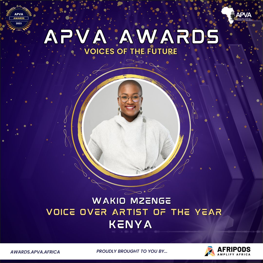 WakioMzenge's tweet photo. Have you voted? Help me bring these awards to the 254:
- Voice Over Artist of the Year
- Best Commercial Performance – TV
- Best Animation
Vote on https://t.co/UnDZdIfFly
#APVAawards #APVAnominee #apva #apvanomination
@APVAofficial https://t.co/ib3I5LYYHc