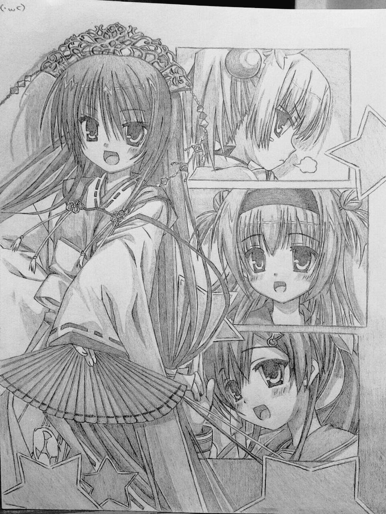 #最近フォローした人は知らない過去絵を晒す 10年前はシャーペンで18禁ゲーを模写してた