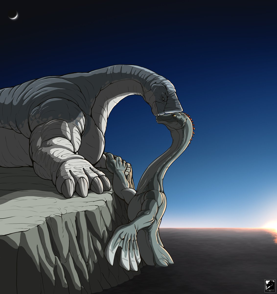 RaymondSkyfish's tweet photo. "First Encounter of the Coin Side"
Moon and Sun
Night and Day
West and East
Earth and Water
Land and Sea
Man and Woman
Incarnate and Human
...
💕The Behemoth and the Nessie 💕 https://t.co/GNeVOhHUhD