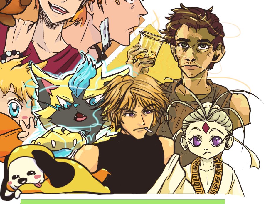 Gujipaw's tweet photo. #colorwheelchallenge #yellow #chimmy #genjosanzo #nataku #grenouille #zeraora https://t.co/LWfzGFVKi4