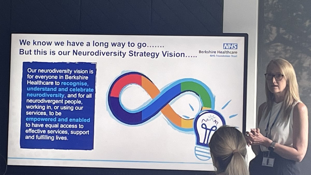 @issworld @FawnOBrienISS @NHSProperty @BellrockFM @autismberkshire “Our neurodiversity vision is for everyone in Berkshire Healthcare to recognise, understand & celebrate neurodiversity, & for all neurodivergent people working in our services to be empowered & enabled to have equal access to services, support & fulfilling lives'- @mairi_wickens