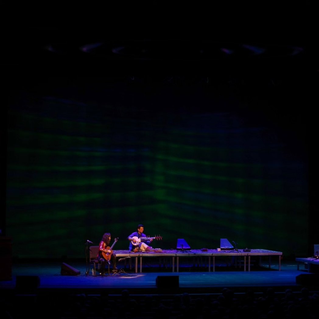 AmaanAliBangash's tweet photo. Merging the mystique of the East with the profound melodies of the West while weaving soulful ties that endure long after the last note fades.
@theschaefercenter @appsummerfestival @SharonIsbin
๐ท Credit - Kyla Willoughby
#stringsforpeace #sarod #SarodEnthusiasts #GlobalMusic https://t.co/Px9CI2UAY0