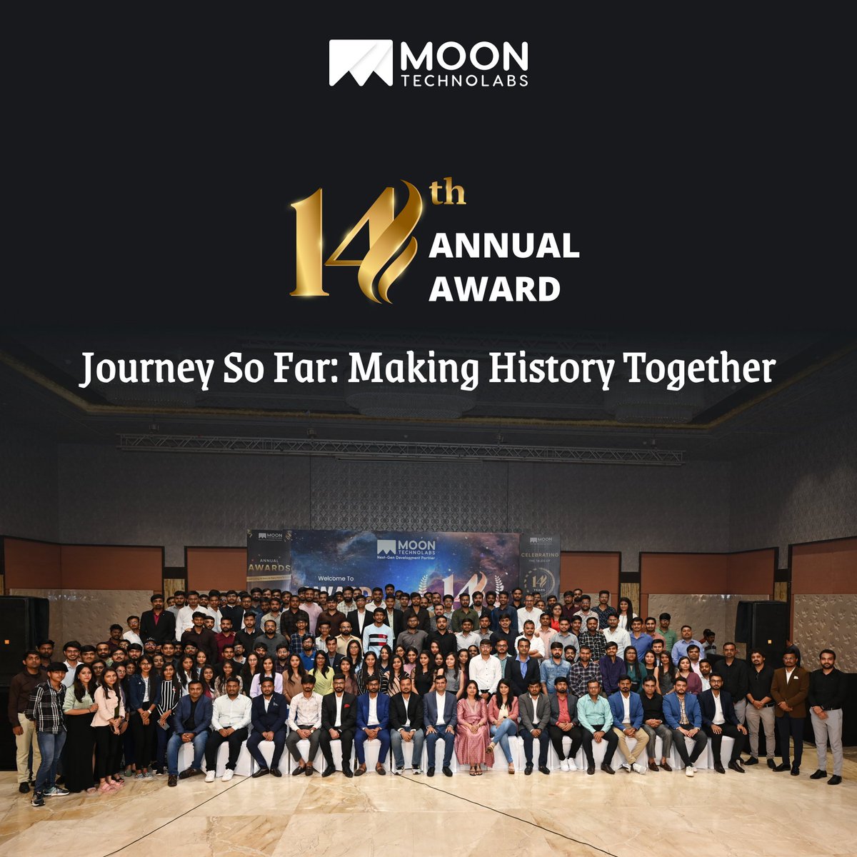 jnkatriya's tweet image. 🎉Celebrating 14 Years of Excellence! 🌟🏆 Grateful for my incredible @MoonTechnolabs team, who&apos;ve made this extraordinary journey possible. Here&apos;s to many more years of success, innovation, and teamwork! Looking forward to our bright future together!
#MoonTechnolabs #CEO #MTPL