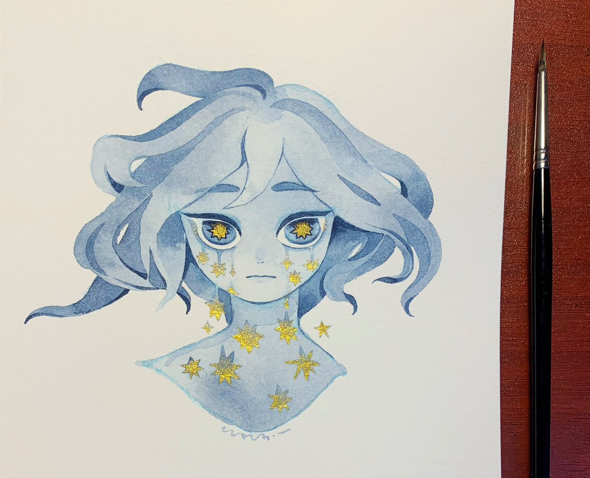 「shooting stars  」|maru @ kawaiikon 832のイラスト