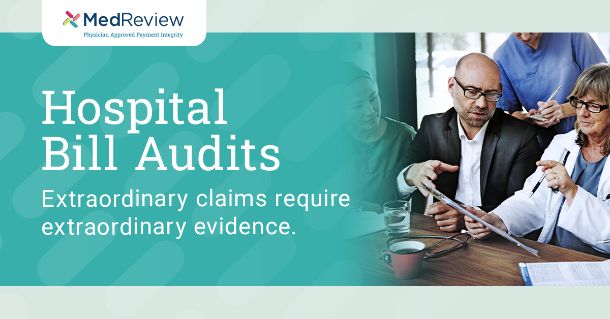 MedReviewInc's tweet photo. MedReview’s audits can tackle even the hairiest of hospital bills, with a process combining the latest in AI tech with review by healthcare professionals to spot and resolve errors. Learn more about Hospital Bill Audits: https://t.co/brwYpsQEFT https://t.co/crQNgL20VG