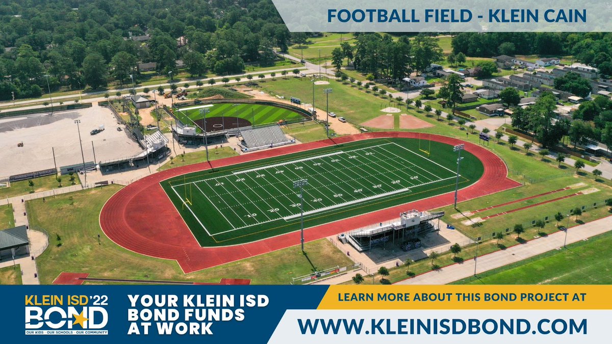 The @KleinCain Football field is now complete! Our Hurricane Softball & Baseball fields are in progress, and renovations continue. See more updates here: facebook.com/media/set/?set…
