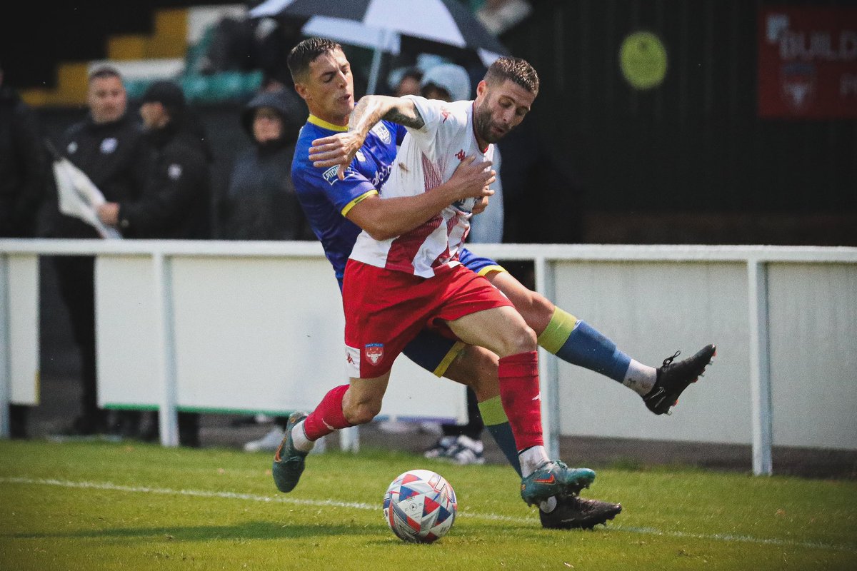 CheadleTownFC's tweet photo. There was only one way to stop Tom Murray on Tuesday Night 🤺…

📸 @BarkleyCostello 

#WeAreCheadle #nwcfl https://t.co/E1JHlppNpa