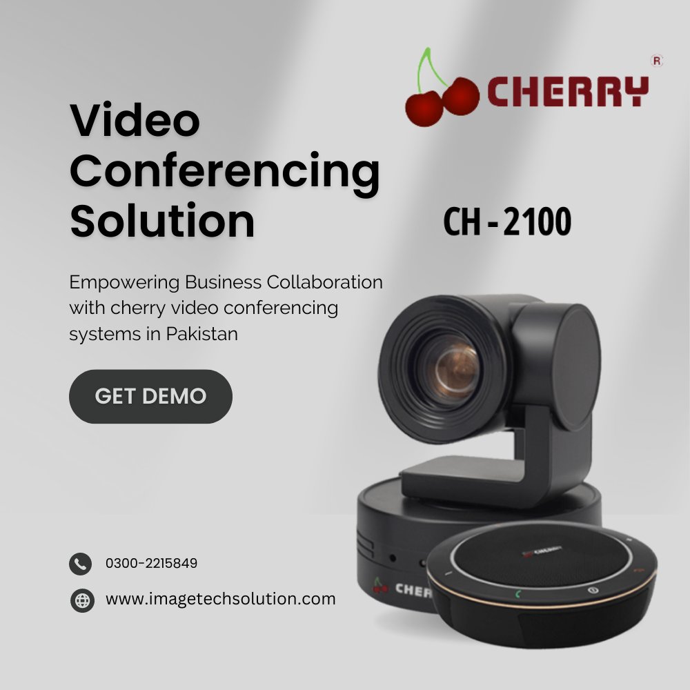 IMAGETECHS's tweet photo. Cherry CH-2100 Video Conferencing Solution
https://t.co/i0cEf3eTjV
#Karachi #Pakistan #telecommunication #Technology #Zoom #logitech #Polycom #Aver #Camera https://t.co/w48rklVU7P