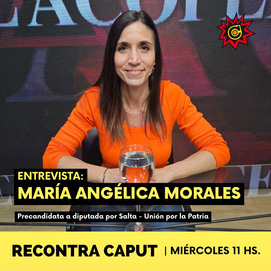 👉 #AHORA ➡️ Estamos en comunicación con María Angélica Morales, precandidata a diputada por Salta @felicidad_salta @unionxlapatria 💥#RecontraCaput con @jmramospadilla y @xlunogara 🔊 youtu.be/aFFm1Kim0W4 Seguinos EN VIVO por YouTube