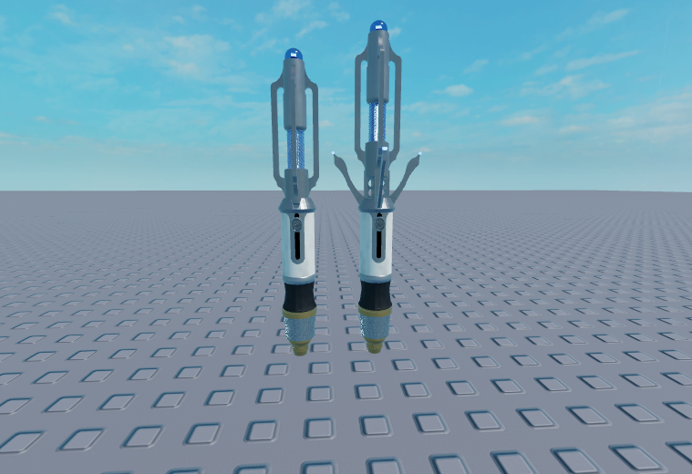 Joeskers's tweet photo. @TharriesYT What do you think of my 14th doctor sonic screwdriver built in ROBLOX https://t.co/SNJhCaywRr
