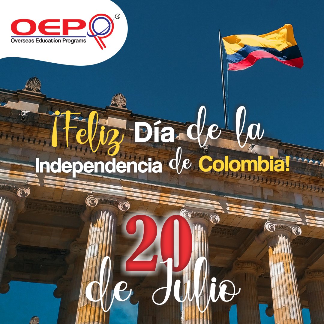 OEPinstitute's tweet photo. Colombia🇨🇴 Tierra Querida...

Conmemoramos el #20DeJulio la fecha de la firma del Acta de la Revolución en 1810, cumpliendo 213 años del llamado "grito de la Independencia".

¡Feliz Día de la #IndependenciaDeColombia! #213AñosDeHistoria https://t.co/pw9xSyNheq
