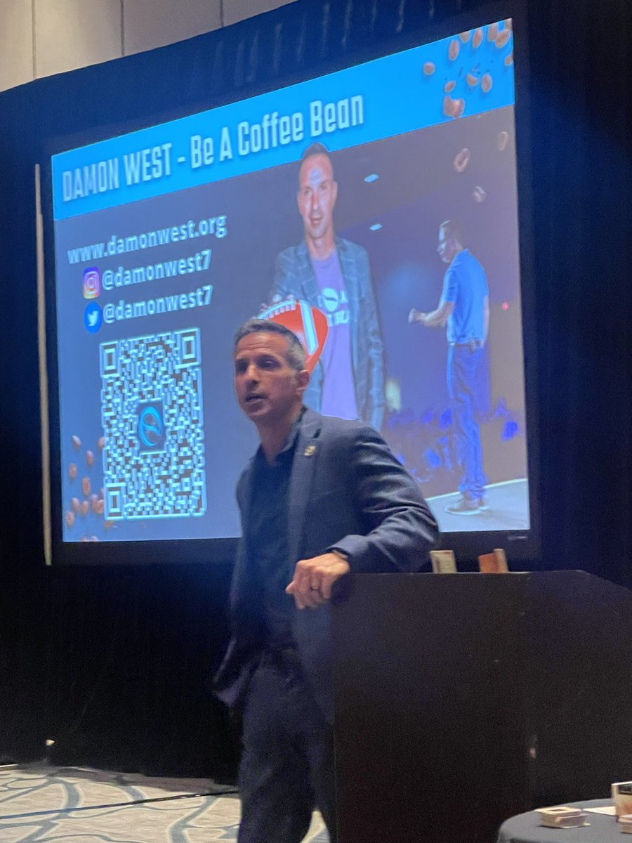 Be A Coffee Bean!! A huge thanks to <a href="/tasanet/">TASAnet</a> for starting our morning Leadership Summit 2023 today with author Damon West. What an inspirational story of rising above life’s mistakes. It was a true pleasure meeting <a href="/damonwest7/">Damon West</a> and learning how he kept his promise to his parents!!
