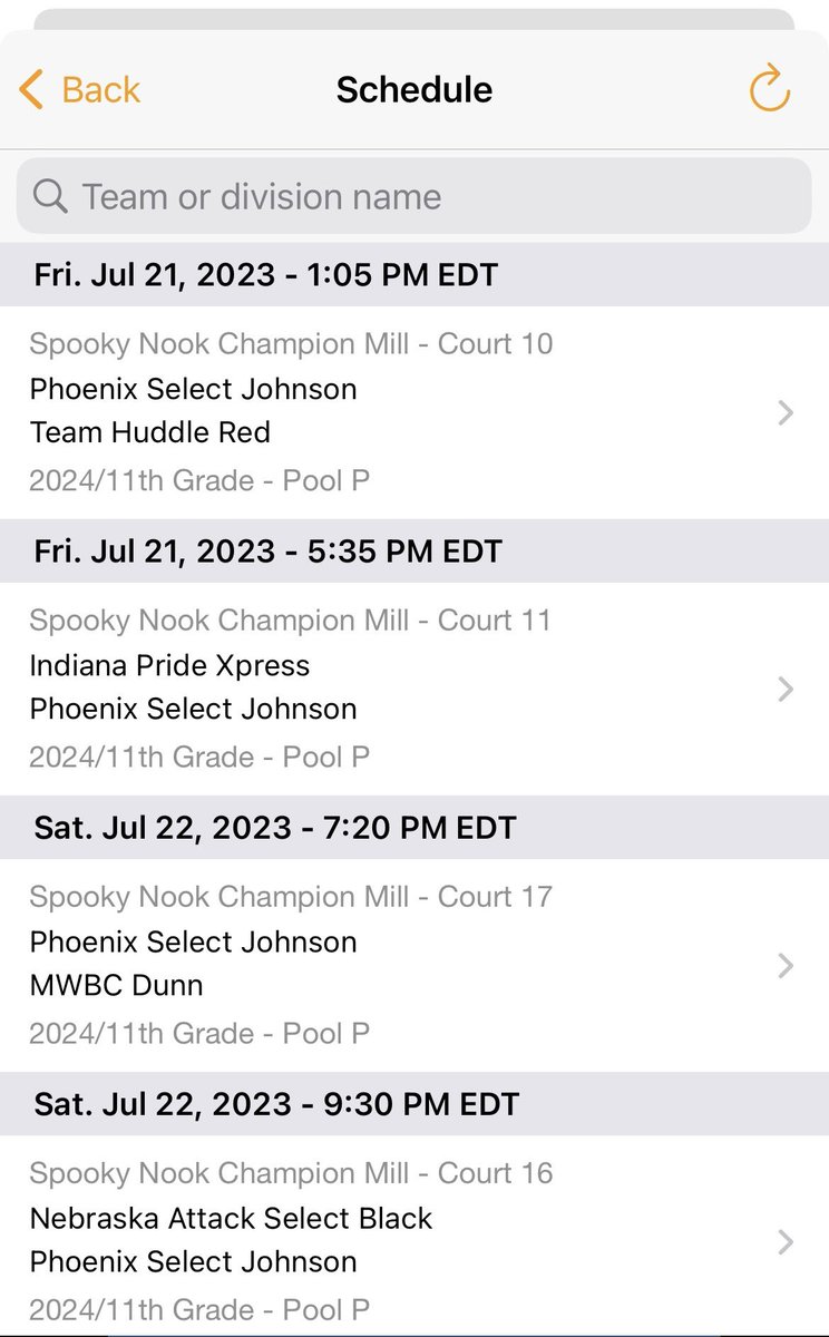madisonyanka's tweet photo. Here’s our schedule for the finale!! Come check us out!! @MidOhioPhoenix https://t.co/WUjQJJCllC