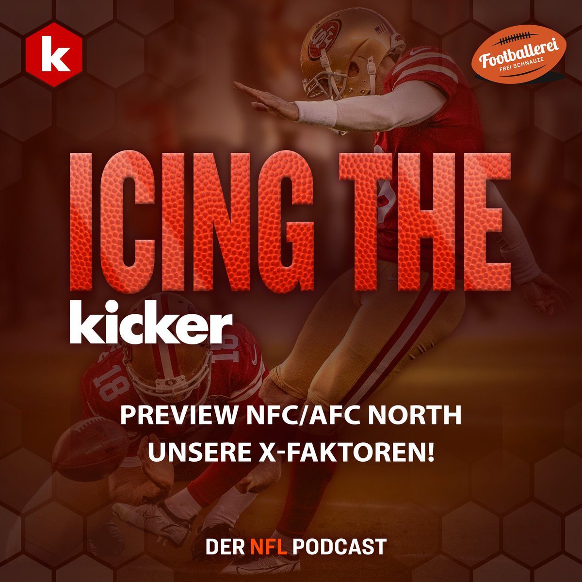 Der Auftakt zum X-Faktoren-Kabinett!

Wir starten mit NFC/AFC NORTH ❄️

🎙️➡️ linktr.ee/icingthekicker