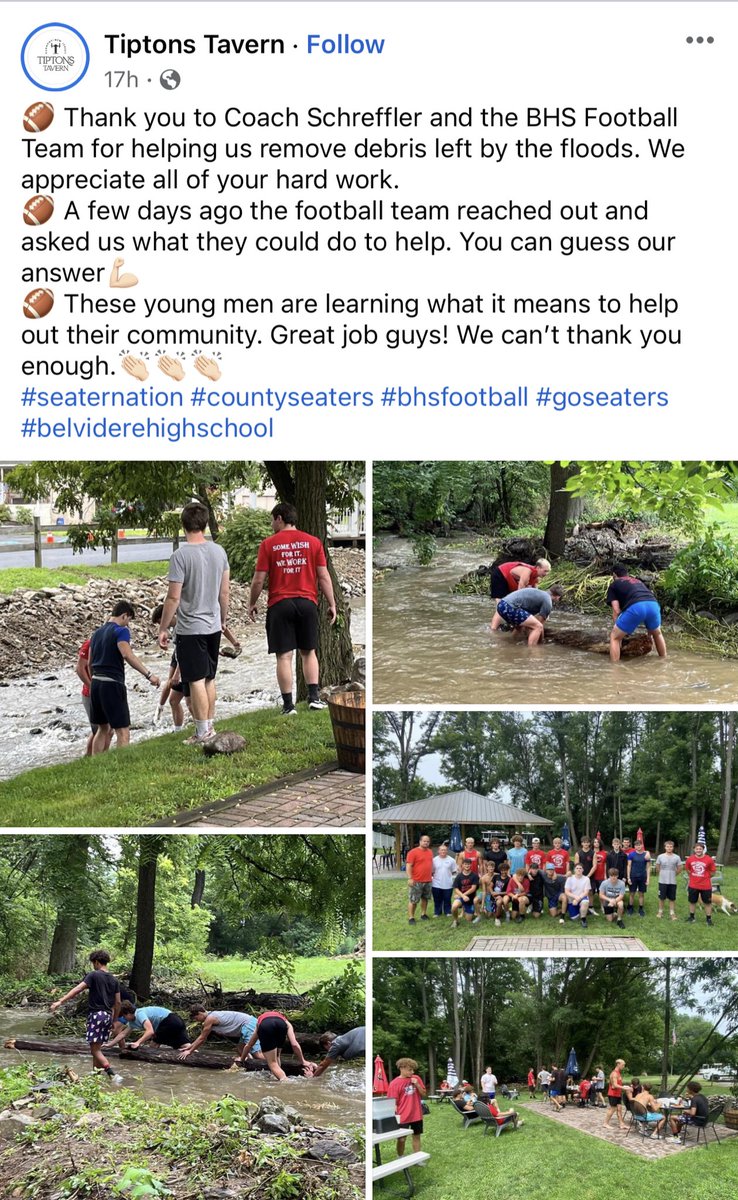 DrJMcKinney_BES's tweet photo. So proud of the members of our football team for chipping in and helping out our community which was devastated by the storms this past weekend! #seaterpride ⁦@1WarrenCoNJDOE⁩ ⁦@GovMurphy⁩ ⁦@DrAllenMcMillan⁩ ⁦@SecCardona⁩ https://t.co/5fZnO2UeJS
